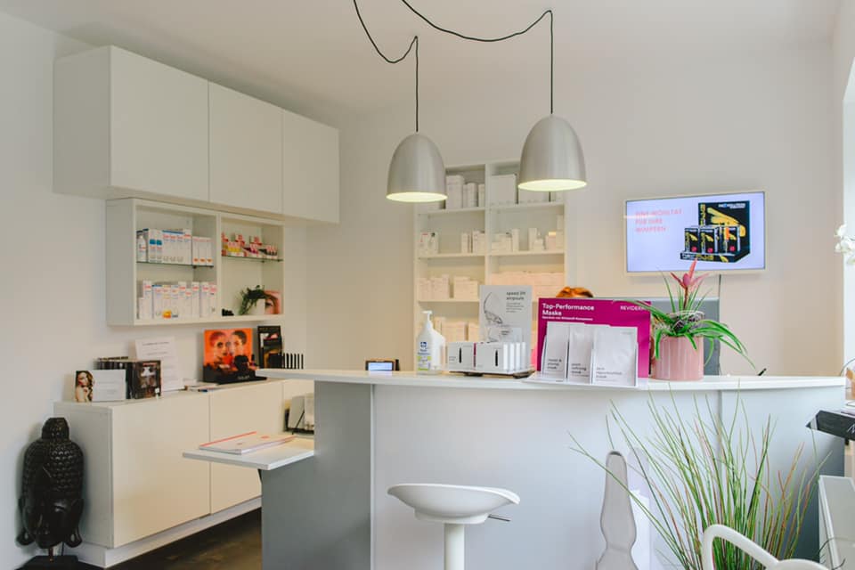 Empfangsbereich im Institut Living Beauty
